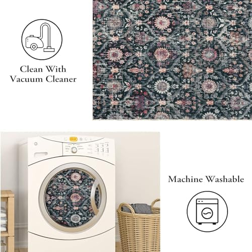 Lahome Moroccan Kitchen Runner, 2x5 Rug Runners for Hallways Non Slip