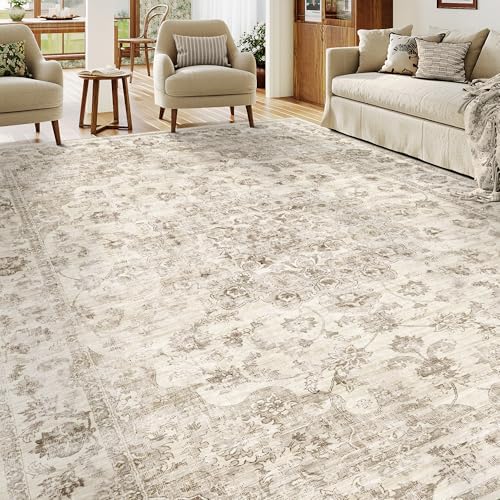 10x14 Beige Neutral Area Rug