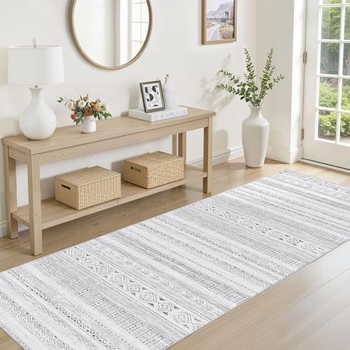 cotiled Hallway 2.6x8 Runner Rugs Washable Boho Moroccan Soft Rug