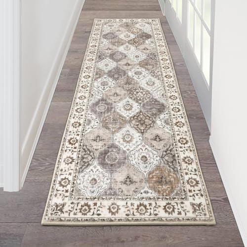 HEBE Hallway Runner Rug 2'x6', Washable Non Slip Kitchen Rug Runner