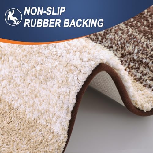 OLANLY Large Bathroom Rugs 59x35, Extra Soft Absorbent Microfiber Bath Rugs