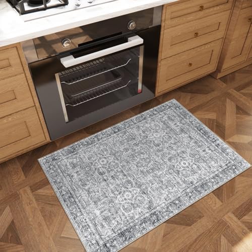 Washable Small Area Rugs for Entryway: 2x3 Door Mat Indoor Entrance