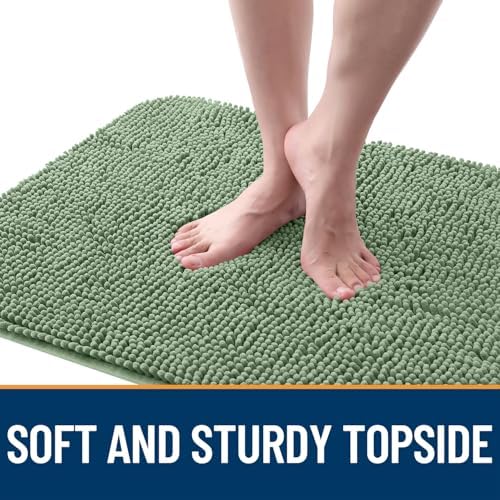 OLANLY Dog Door Mat for Muddy Paws 47x32, Super Absorbent Chenille Mud Mat