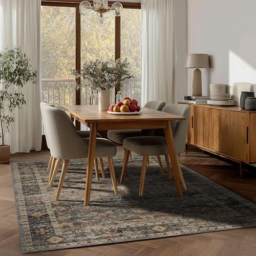 Ruaruarug Washable Area Rug 4×6 for Living Room, Ultra Soft, Camel