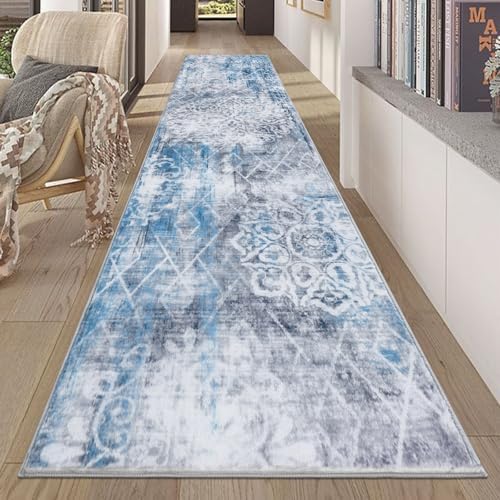 HEBE Hallway Runner Rug 2'x10', Washable Non Slip Kitchen Rug Runner