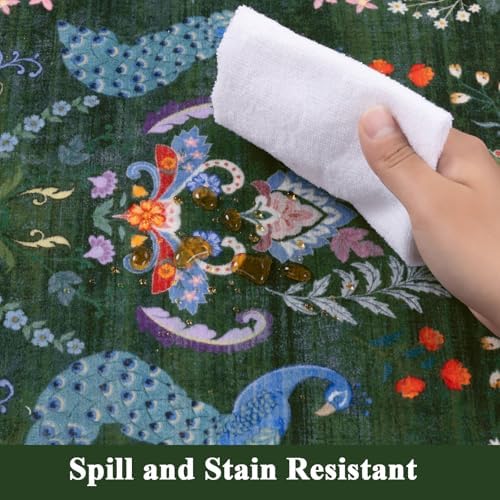 HEBE Hallway Runner Rug 2'x6', Washable Non Slip Kitchen Rug Runner