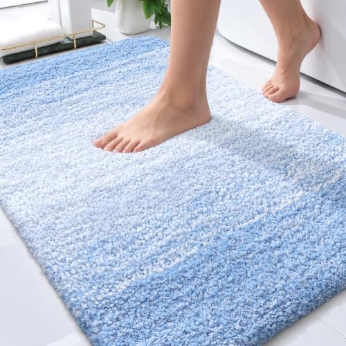 OLANLY Bathroom Rugs Mat 30x20, Extra Soft Absorbent Microfiber Bath Rugs