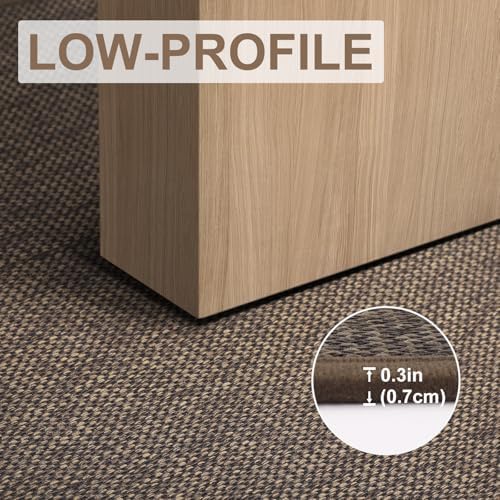 LEKEEPGO Long Door Mat 24"x59", Non Slip Washable Hallway Doormats, Brown