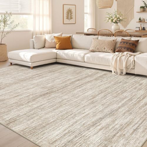 Nakagishi Boho 10x14 Area Rug Living Room Rugs Machine Washable Dark Brown