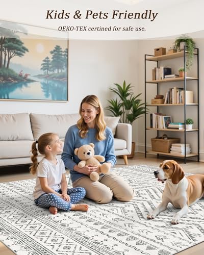 Miukiki 3x10 Runner Rug Washable Non Slip Runner Rug for Hallway Grey
