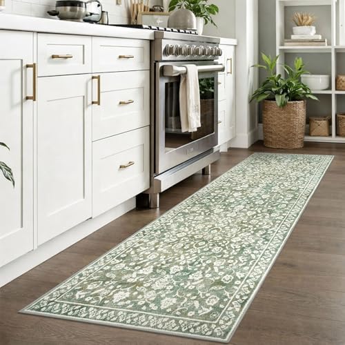 Washable Vintage 2x7 Runner Rug Non Slip Runners for Hallway
