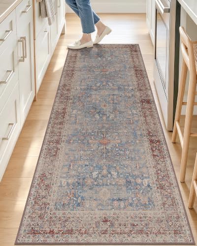 OLANLY 2x6 Washable Runner Rug, Soft Non Slip Carpet for Hallway Kitchen