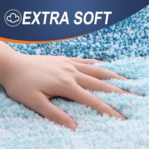 OLANLY Large Bathroom Rugs 44x32, Extra Soft Absorbent Microfiber Bath Rugs