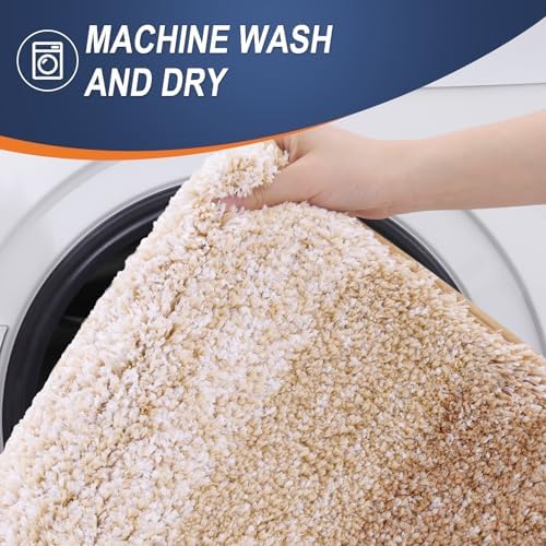OLANLY Bathroom Runner Rug 47x24, Extra Soft Absorbent Microfiber Bath Rugs