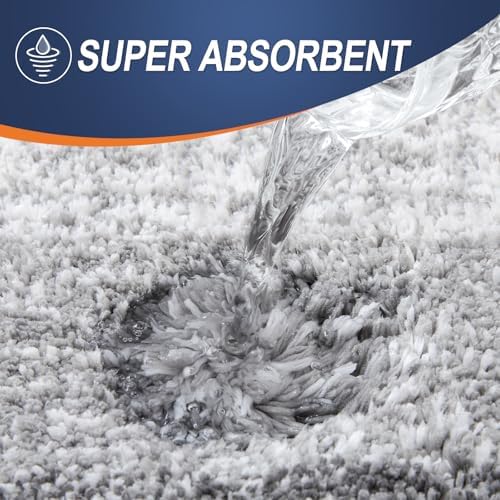 OLANLY Bathroom Runner Rug 40x20, Extra Soft Absorbent Microfiber Bath Rugs