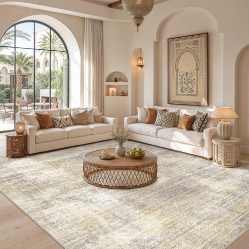 cotiled Boho 8x10 Area Rugs for Living Room: Large Moroccan Washable Rug