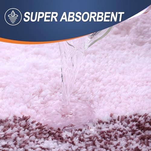 OLANLY Bathroom Runner Rug 44x20, Extra Soft Absorbent Microfiber Bath Rugs