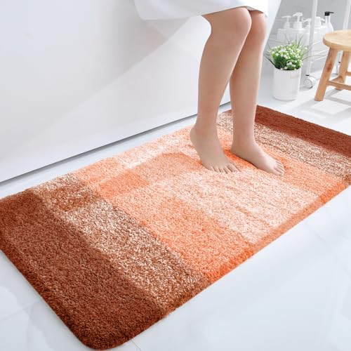 OLANLY Bathroom Runner Rug 40x24, Extra Soft Absorbent Microfiber Bath Rugs