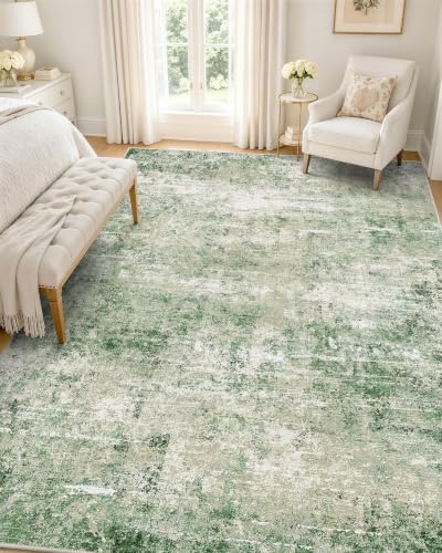 OLANLY 5x7 Washable Area Rug, Soft Non Slip Carpet for Bedroom Living Room