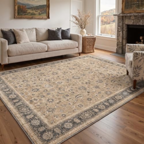 Bavni 2X5 Washable Hallway Runner Rug, Boho VintageFloral Non Slip