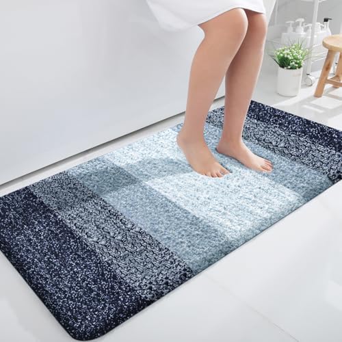 OLANLY Bathroom Runner Rug 47x24, Extra Soft Absorbent Microfiber Bath Rugs
