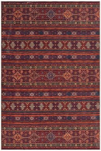 Keen Home Design 10x14 Rug - Machine Washable Area Rug with Non-Slip Backing, Ideal for Living Room, Dining Room, Bedroom - Vintage, Easy Clean, Durable, Low Pile Rug - (9'7" x 14')