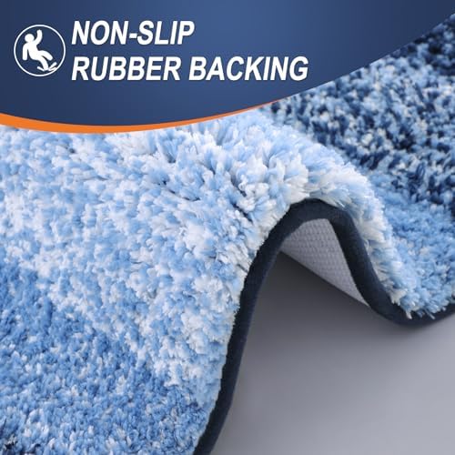 OLANLY Bathroom Runner Rug 70x24, Extra Soft Absorbent Microfiber Bath Rugs