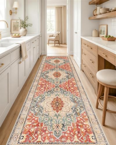OLANLY 2x8 Washable Runner Rug, Soft Non Slip Carpet for Hallway Kitchen