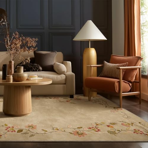 5x7 Living Room Area Rugs: Washable Bedroom Rug Non Slip Soft Large Carpet