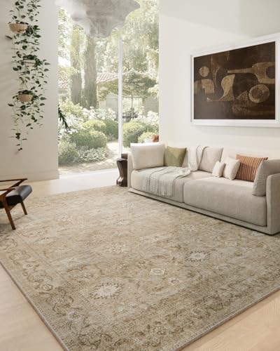 10x14 Area Rugs for Living Room: Large Washable Bedroom Rug Non Slip Carpet