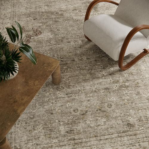 Machine Washable Rugs for Living Room: 5x7 Area Rugs for Bedroom Vintage Stain Resistant Non Slip Low Pile Lightweight Boho Carpet for Kitchen Dining Room Farmhouse Kids Room Nursery