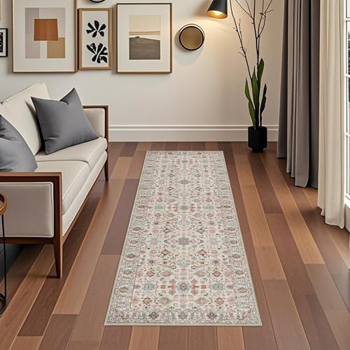 2x6 Washable Hallway Runner Rug: Kitchen Runner Rugs with Rubber Backing