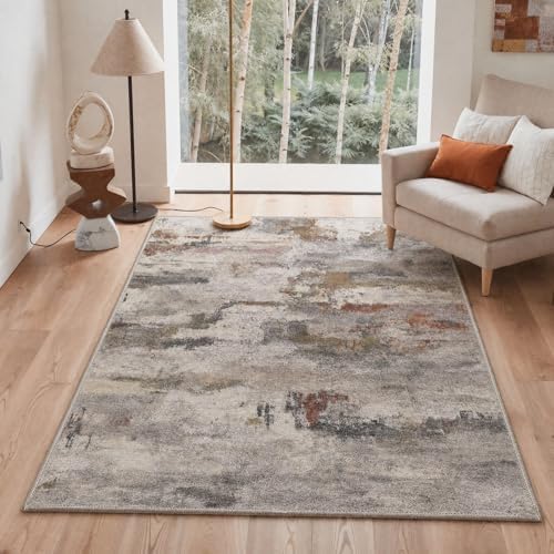BEIMO 5X7 Area Rug for Living Room, Modern Abstract Washable Soft Non Slip
