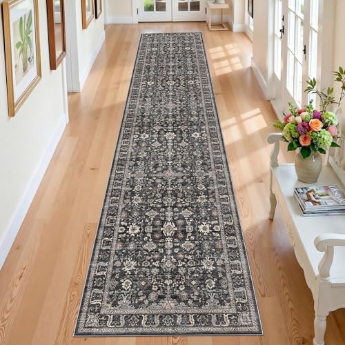 Washable Hallway Runner Rug 2x10: Non Slip Runner Rugs with Rubber Backing