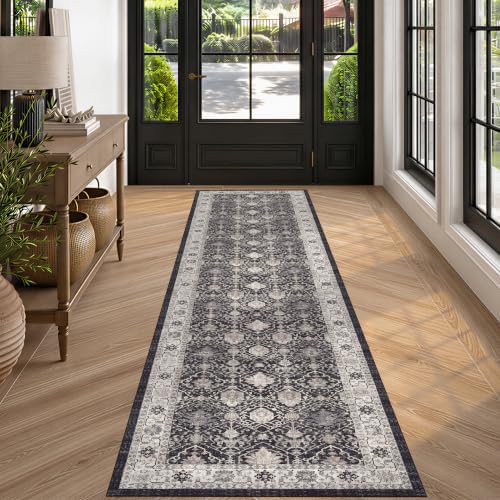 HY HAOYUNLAI 2.6x10 Washable Hallway Runner Rug Non Slip Kitchen Floor Mat