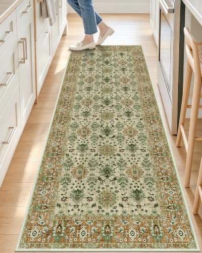 OLANLY 2x6 Washable Runner Rug, Soft Non Slip Carpet for Hallway Kitchen