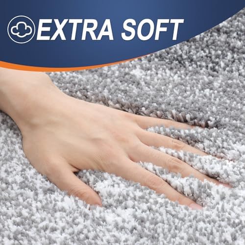 OLANLY Luxury Toilet Rugs U-Shaped 24x20, Soft Absorbent Microfiber Mat