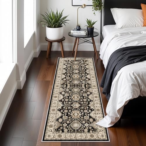 Washable Hallway Runner Rug 2x6: Non Slip Runner Rugs with Rubber Backing