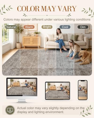 OLANLY 2'6"x12' Washable Runner Rug, Non Slip Carpet for Hallway Kitchen