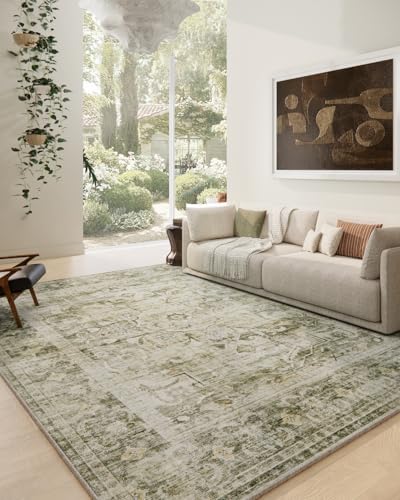 Area Rugs 9x12 Living Room: Washable Bedroom Rug Non Slip Boho Large Carpet