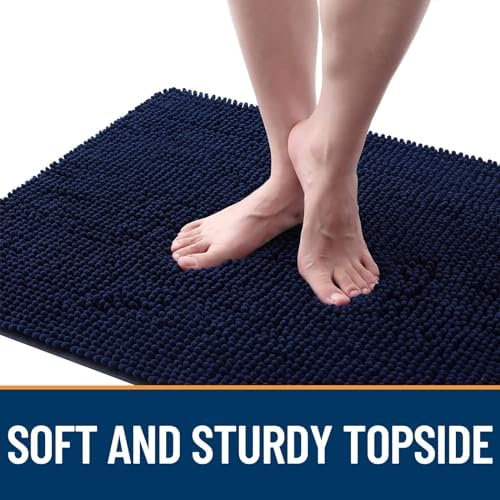 OLANLY Dog Door Mat for Muddy Paws 47x20, Super Absorbent Chenille Mud Mat