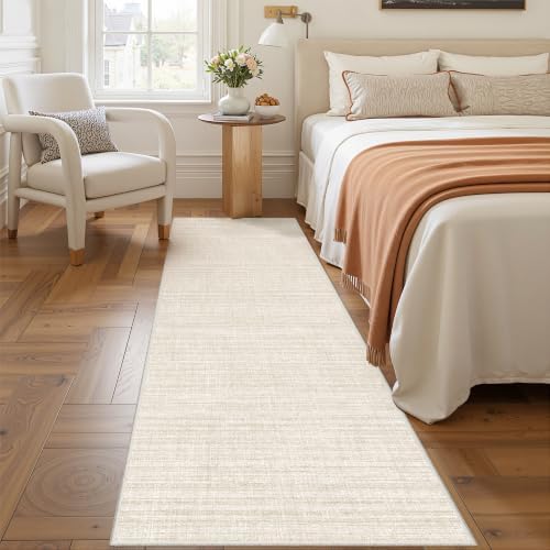 2x8 Runner Rug Non Slip,Washable Hallway Runner Rug,Beige