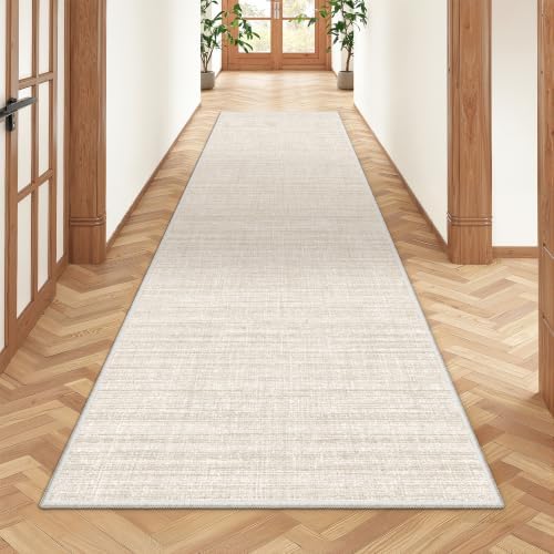 2x8 Runner Rug Non Slip,Washable Hallway Runner Rug,Beige