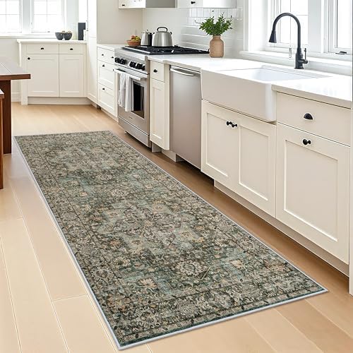 Washable Hallway Runner Rug 3x8: Non Slip Runner Rugs with Rubber Backing