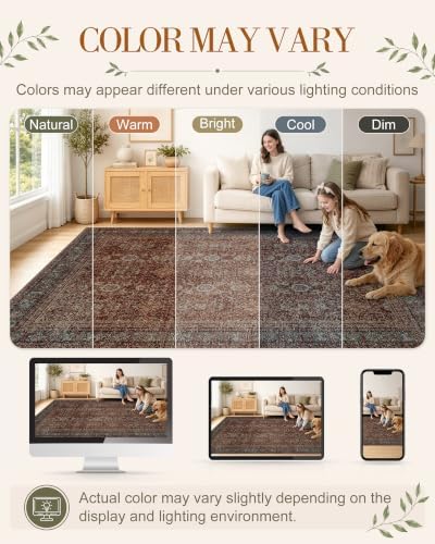 OLANLY 2x6 Washable Runner Rug, Soft Non Slip Carpet for Hallway Kitchen