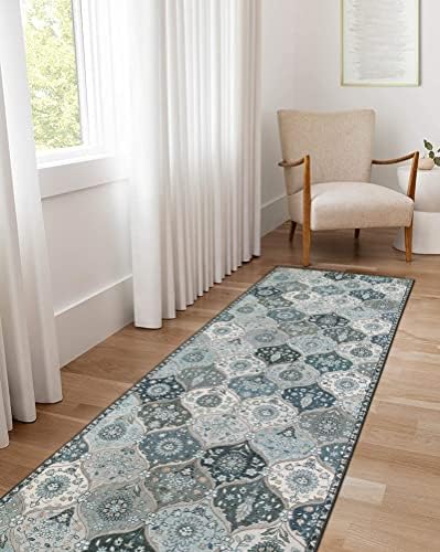 Lahome Moroccan Washable Runner Rug, 2'5''x8' Kitchen Runners for Hallways