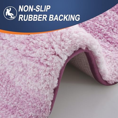 OLANLY Bathroom Runner Rug 40x24, Extra Soft Absorbent Microfiber Bath Rugs