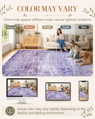 OLANLY 3x5 Washable Accent Rug, Soft Non Slip Carpet for Entryway Bedside