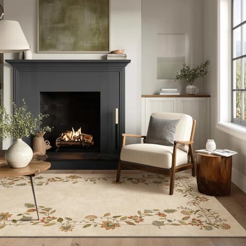 3x5 Washable Area Rug for Entryway: Small Bedroom Rug Non Slip Throw Carpet