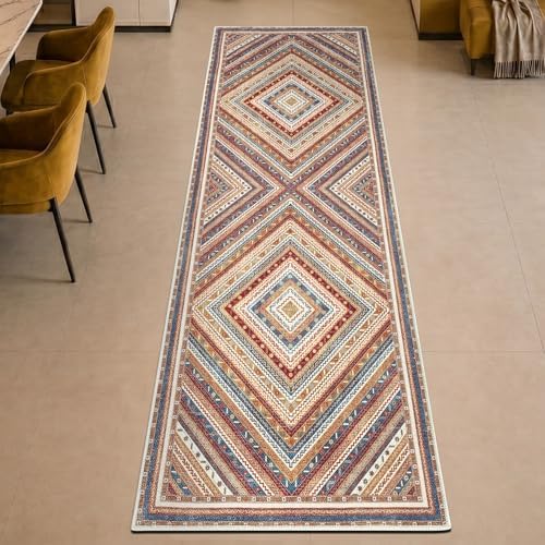Keen Home Design Vintage Washable Runner Rug, Non-Slip Low Pile, 2x7